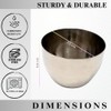 HIGH TECH INSTRUMENTS Face Mask Mixing Bowl, Stainless Steel Facial
