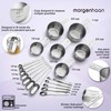 Morgenhaan Heavy-Duty 304 Stainless Steel Measuring Cup Set (18-Piece) -