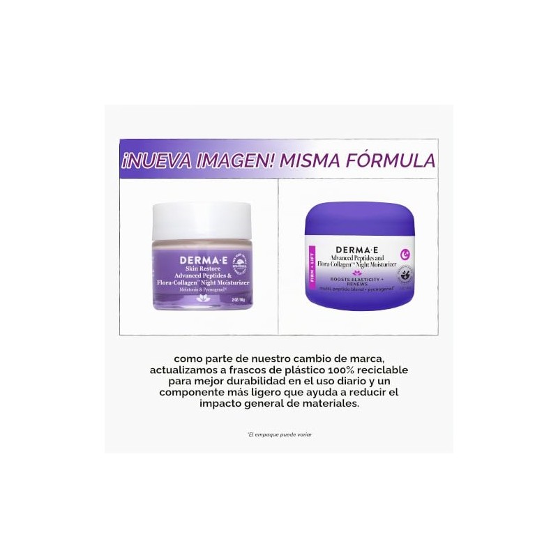 Derma-E Advanced Peptides and Flora-Collagen Night Moisturizer Unisex Moisturizer 2