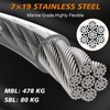 XiaZ Dog Tie Out Cable 50ft, Outdoor Runner Lead Chain