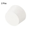 sourcing map 2Pcs Solid Rubber Stoppers, White 10# Tapered Lab