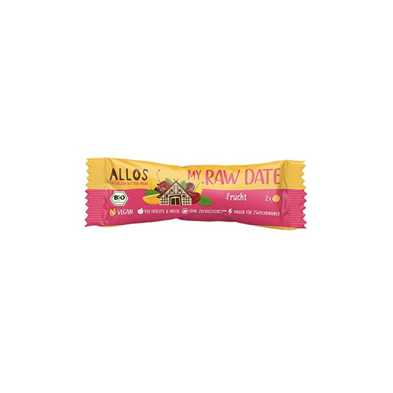 ALLOS My Raw Date Organic Fruit Balls, Fruit, 32 g