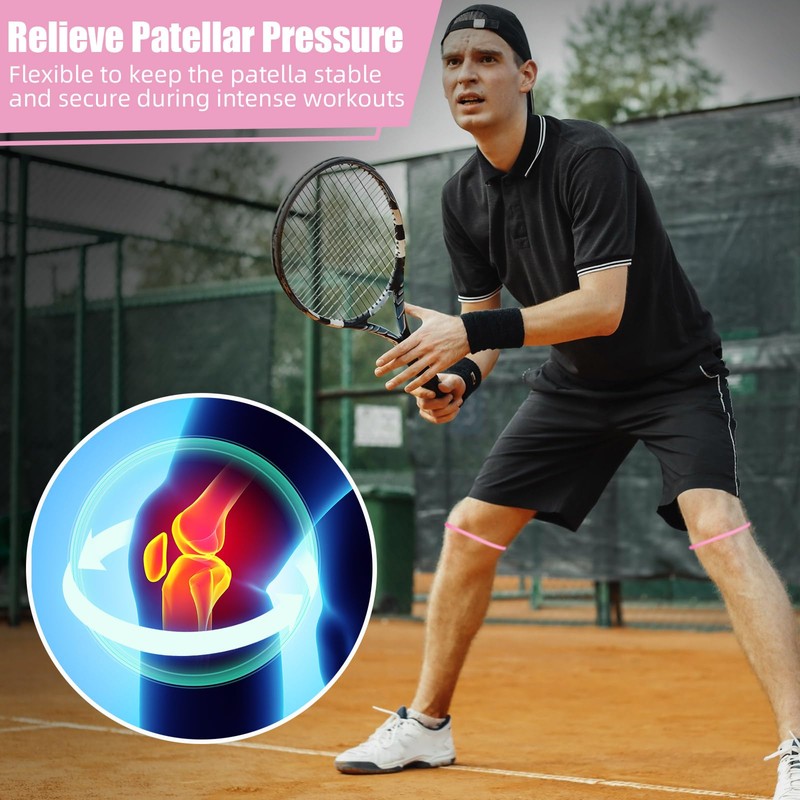 Foilswirl Silicone Patella Knee Band for Basketball Patella Tendon Support