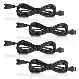 LAZZPPO 4 Pcs 4 Pin RGB Extension Cable RGB Wire for Motorcycle LED Light Underglow Kit, Compatible with ATV Car Trucks Rock Lights & Neon Strips (60 Inch)