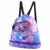 ITUBLE Mermaid Waterproof Beach Gym Backpack Mermaid Drawstring Swim Bag