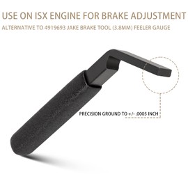 besttruck 4919693 Engine Brake Alternative Adjustment Tool 3.8MM for ISX 11.9 Liters cm2250 Diesel Jake Brake Feeler Gauge(3.8MM-4919693)