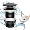 MINISOISO Sink Drain Fitting Without Overflow, Universal Pop Up Drain