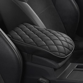 DURASIKO Car Center Console Pad,Memory Foam Car Armrest Cushion,Auto Armrest Pad,Knitted Corrugated Design,Great for Long-time Driving,Universal Car Armrest Seat Box Cover Protector for Most Vehicles
