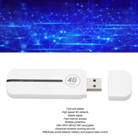 4G LTE USB WiFi Modem Portable 4G Router with SIM Card Slot, High Speed Portable Travel Hotspot Mini Router Unlocked 4G Dongle, Up to 10 Users