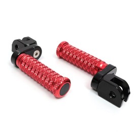 MC MOTOPARTS POLE Red CNC 25mm Extension Riser Front Foot Pegs Compatible with X-11 1999-2007