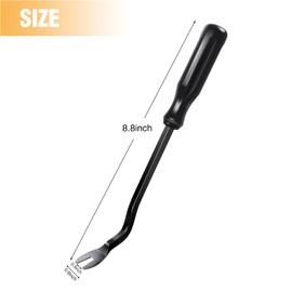 GOOACC Car Panel/Upholstery Remover Ergonomic Stainless Steel Fastener Remover - Easily Removes Plastic Fasteners Reduces Damage to Panels and Loss of Clips Black