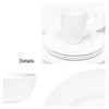 Bone China 16 Piece Dinnerware Dish Set, Service for 4,