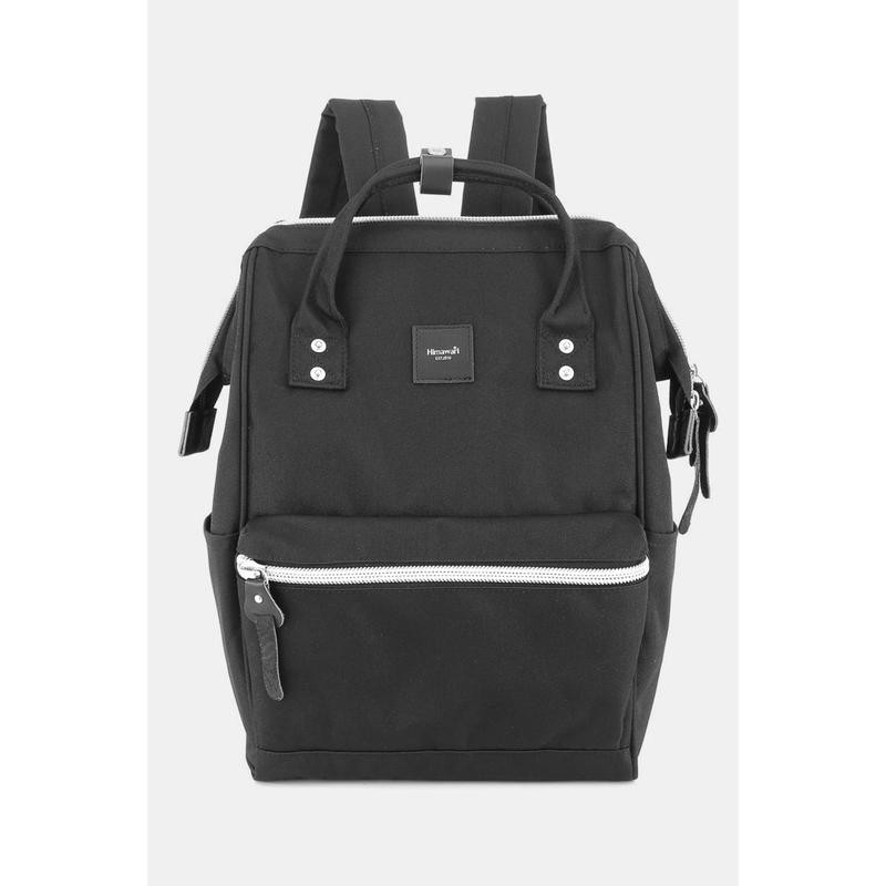 Himawari Water Resistant Canvas Backpack Bag with Side Pockets -