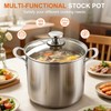 P&P CHEF 8 Quart Stock Pot with Lid, 8 Qt