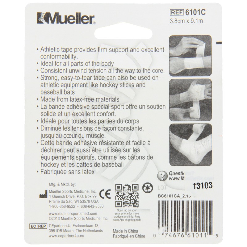 Mueller Sport Mtape Single Roll, 2.1 Ounce