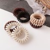 Herbeluemily Hair Rubber Spring Rubber Spiral Hair Rubber Natural Color