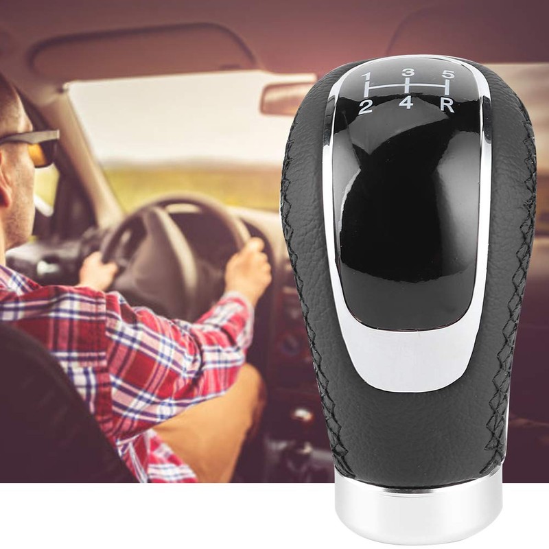 Universal Manual Gear Shift Knob with 3 Interchangeable Panels, Car
