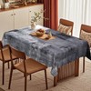 Modern Tablecloth 140 x 240 cm Black Art Painting Tablecloth