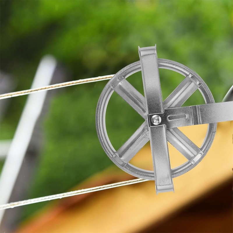 Zerodeko Washing Line Pole Rope Pulley 2pcs Clothesline Pulley for