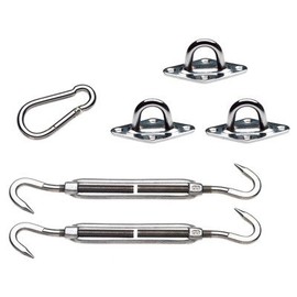 Coolaroo 471927 Extreme Kit Shade Sail Hardware, Steel