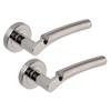 Excel Architectural XL3845 Ultra Passage Door Handles on Round Rose,