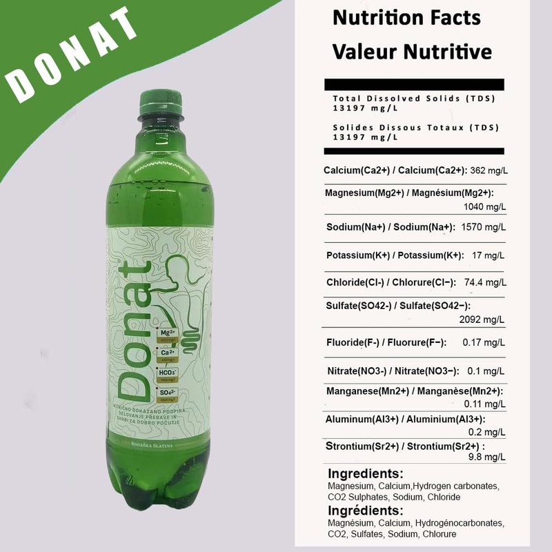 Rogaska Donat Mg Mineralwasser inkl. Pfand, 1 L Flasche, 6er