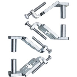 T-Post Gate Hinge Pins,Heavy Duty Gate Hanger on Metal T Post 5/8" or 3/4" Hinge Eyes,Adjustable for Chain Link Fence Gate,Farm,Garden & Backyard (Straight)