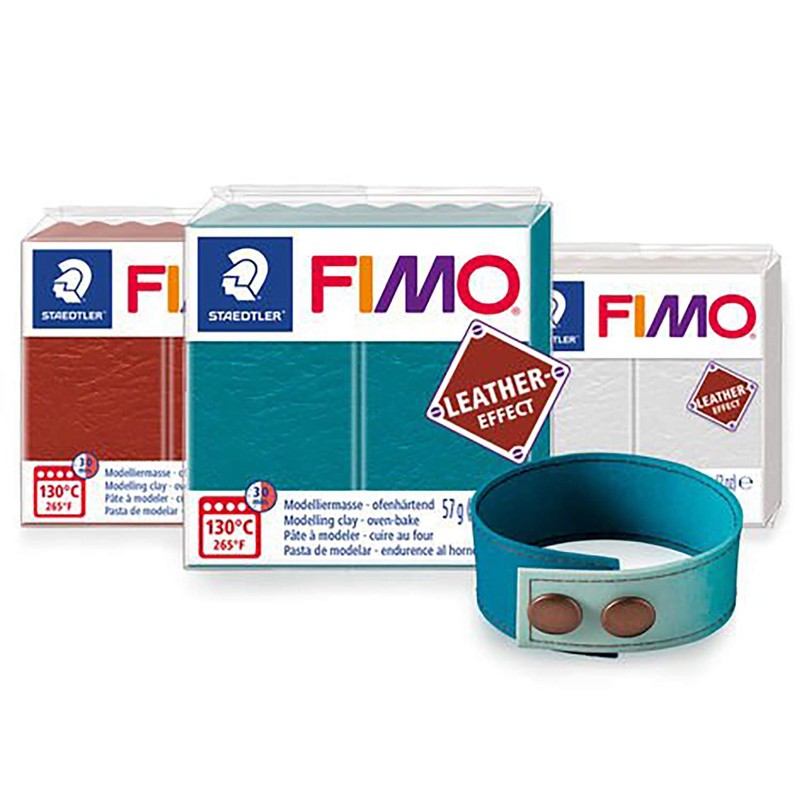 Staedtler Fimo Leather-Effect Oven-Hardening Modelling Clay (For Creative Objects in