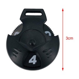 Black Golf Club Head Cover Number Tags, Large, Wear Resistant, Lightweight, Interchangeable Accessories for Fairway Clubs, Drivers