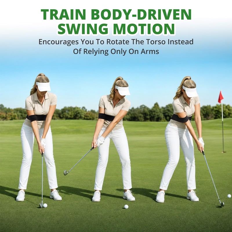 DAOLONG Golf Swing Arm Band, Swing Posture Fixing Golf Training
