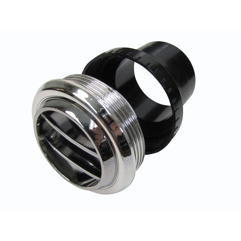 Indash Round Chrome Vent/Louver for 2" Duct Hose #32-13