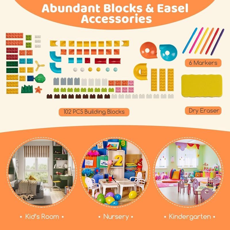 Costzon Art Easel toys, 3 in 1 Double-Sided Art Easel