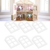 6PCS Dollhouse Windows Miniature Window Frame Ornament 1:12 Scale Dollhouse