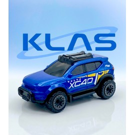 Hot Wheels Volvo XC40 Recharge (Blue) 2/10 HW Green Speed - 2024-14/250 (Short Card) - Comes in a KLAS CAR Keeper Short Card Protector Sleeve - HTB79