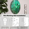 Ergocar Glass Wall Clock Silent Scanning Mechanical Round Glass Wall