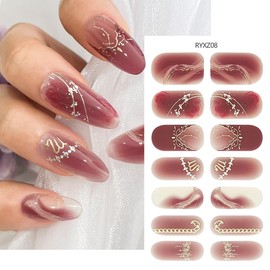 6 Sheets Zodiac Nail Stickers 3D Self-Adhesive English Letters Nail Art Stickers for Nail Art Pink Gold Silver Design Zodiac Nail Decals Pegatinas Uñas Letter Sticker for Women Girls Acrylic Nails
