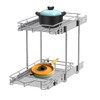 DINDON 2 Tier Pull Out Cabinet Organizer (11" W x