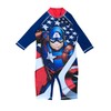 CAPTAIN AMERICA Boys Swim Suit (Blue, 2-3 Years)