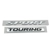 2Pc Sport Touring Rear Trunk Letter Logo Badge Emblem Nameplate