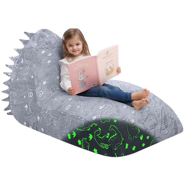 COMAX Dinosaur Bean Bag Chairs for Kids 8-12, Large Kid