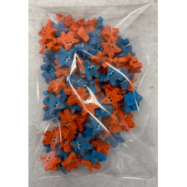 Made for retail 120 Starfish Mini Erasers Teacher Supply Sorting Math Counter  Sea Life