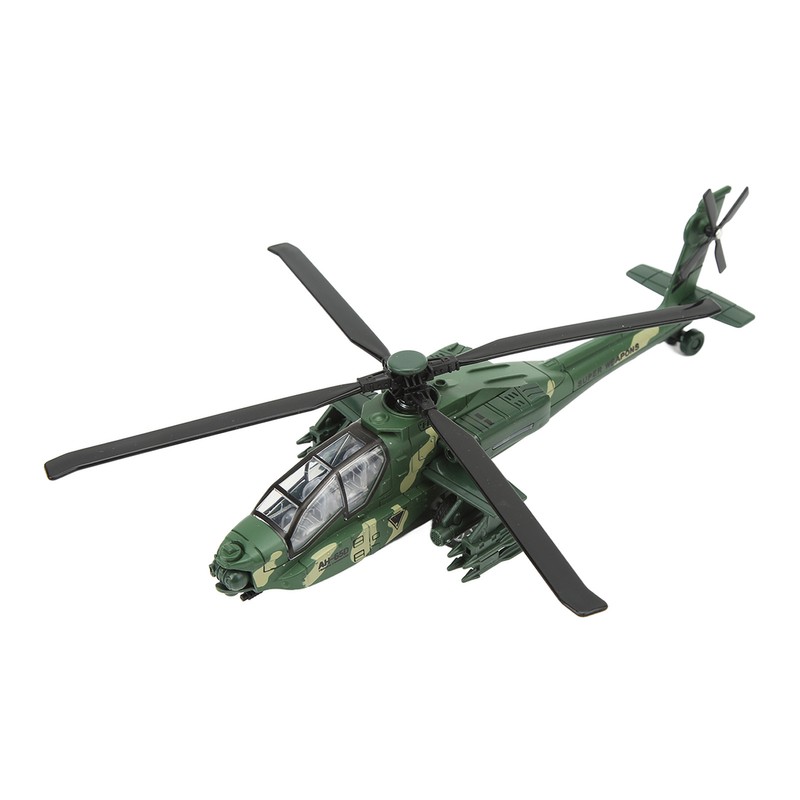 Alloy Copter Model Simulated Lifelike Diecast Pull Back Sound Light