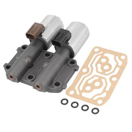 A ABSOPRO Dual Linear Shift Solenoid Valve 28260-PRP-014 with Gasket Transmission at Clutch Pressure Control Solenoid Valve B and C for Honda Accord 2003-2007