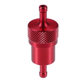 A ABSOPRO Universal Gas Inline Fuel Filter Gasoline Filter for Small Engines Bike ATV UTV Motorbike Red