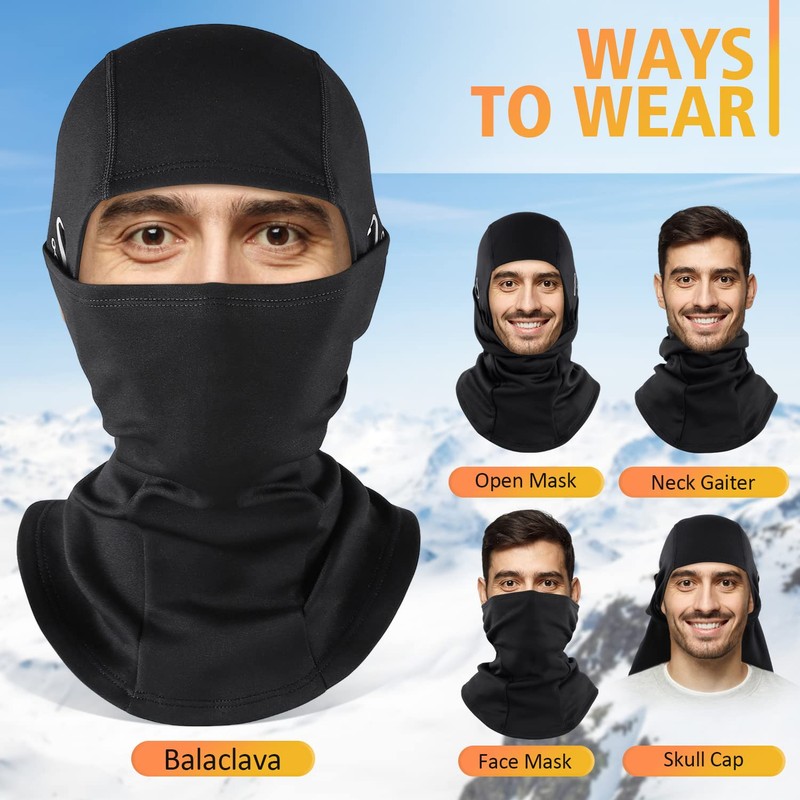 KGC Winter Balaclava for Men Women, Windproof Ski Mask Thermal
