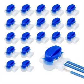 Pack of 20 Cable Connectors for Robotic Lawnmowers, 314 Waterproof Cable Connectors, Cable Clamps, Connection Clamps, Cable Wire Connector with Gel Filling, for Automower Lawn Robot Lawn Mower