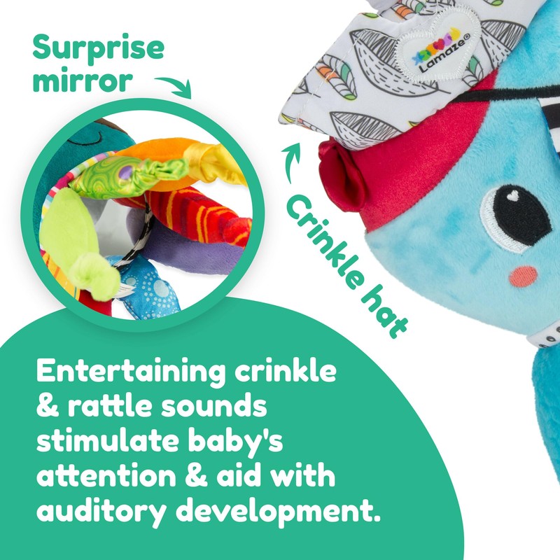 Lamaze Clip On Car Seat and Stroller Toy - Captain