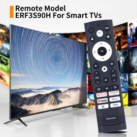 HZIME New ERF3S90H Replacement Voice Remote Control Compatible for Hisense Smart TV 50U6H 55U6H 65U6H 75U6H 65U8H 75U8H 43A6H 50A6H 55A6H 65A6H 75A6H