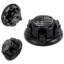 OEM 6 Lugs Chrome 16 & 17" Van & Truck Rim American Flag Wheels Center Cap Compatible with Silverado Suburban Avalanche Sierra Yukon 1500 2500 3500 HD-Replacement