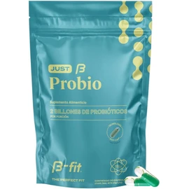 B-FIT B Just Probio - 2 Billones de Probióticos por Cápsula - 30 Cápsulas - Tecnología DuoCap - Producto Natural y Seguro